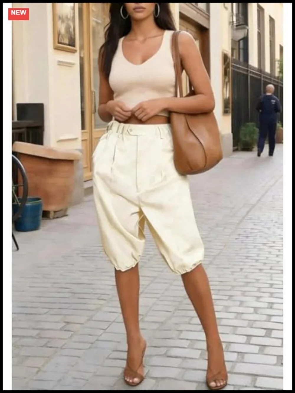 Bermuda Shorts for Women Baggy High Waisted Elastic Waist Streetwear Y2K Jorts